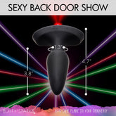 28X Laser Fuck Me Silicone Anal Plug With Remote Control - Small